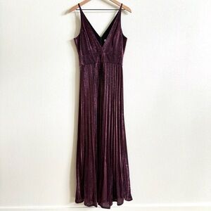 Dress the Population Shimmering Plum Maxi Dress